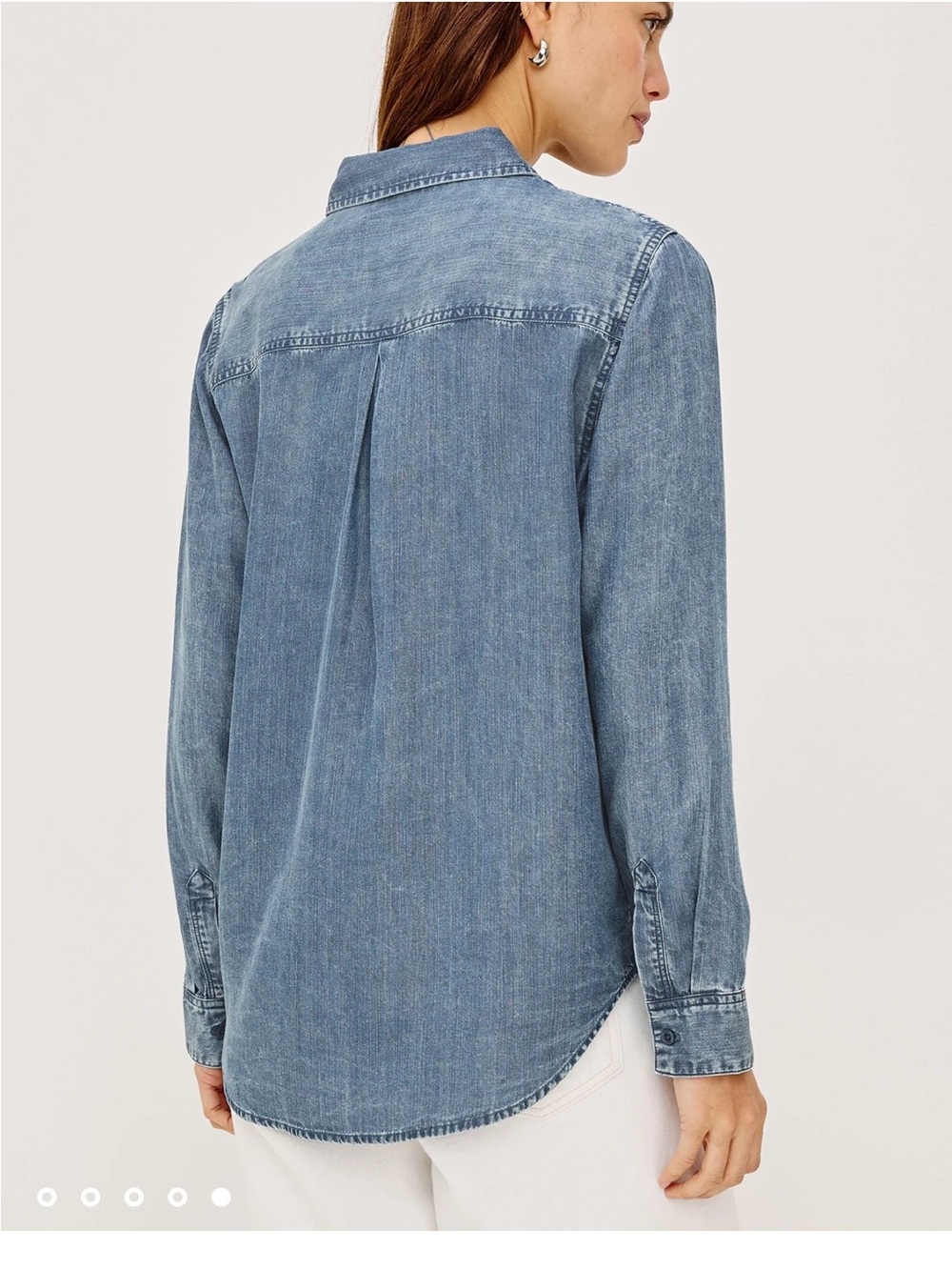 Rails Ingrid shirt Small denim with flowers - Picture 3 of 10